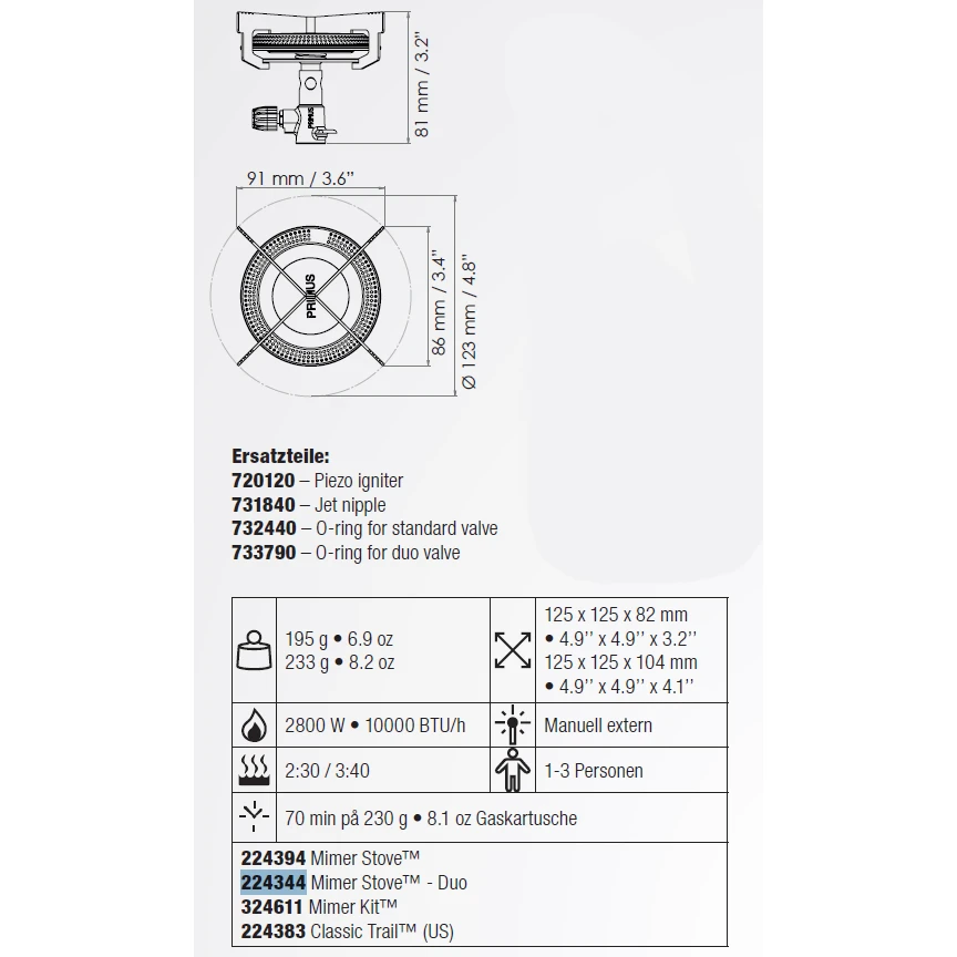 Primus Mimer Duo Stove Gaskocher 5 Primus Mimer Duo Stove Gaskocher – Bild 3