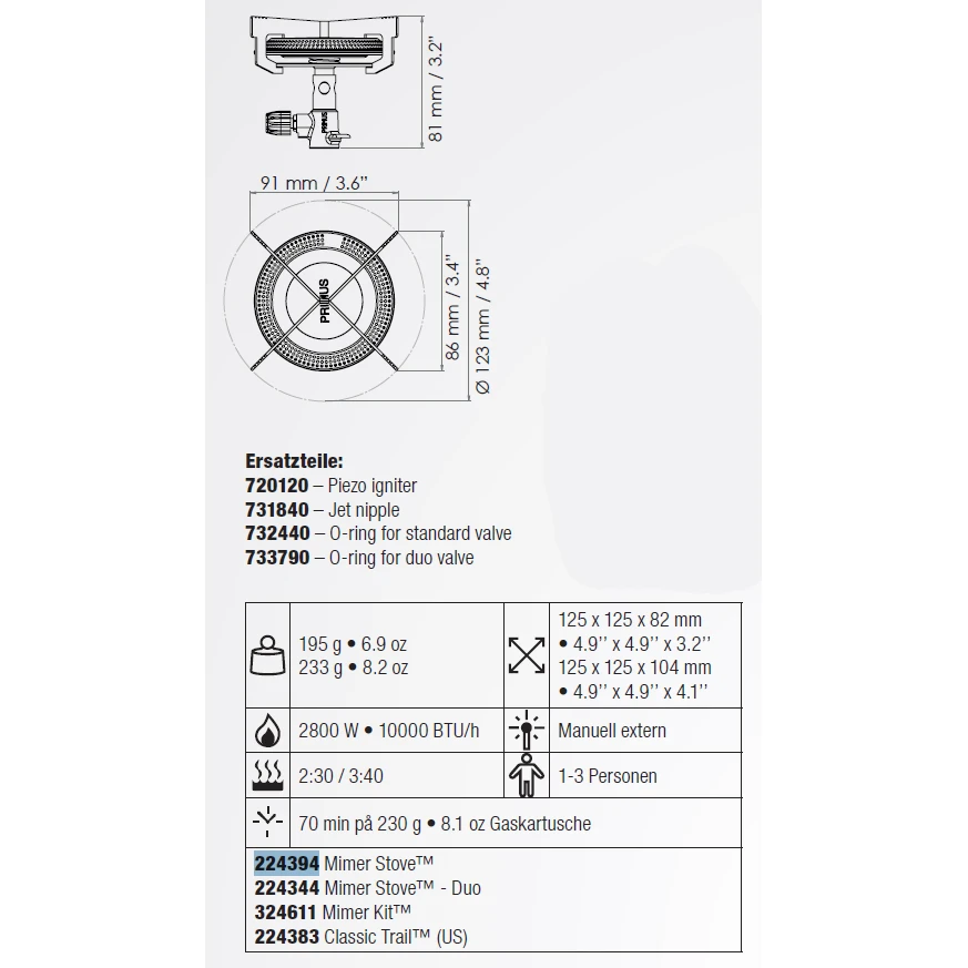 Primus Mimer Stove Gaskocher 5 Primus Mimer Stove Gaskocher – Bild 3