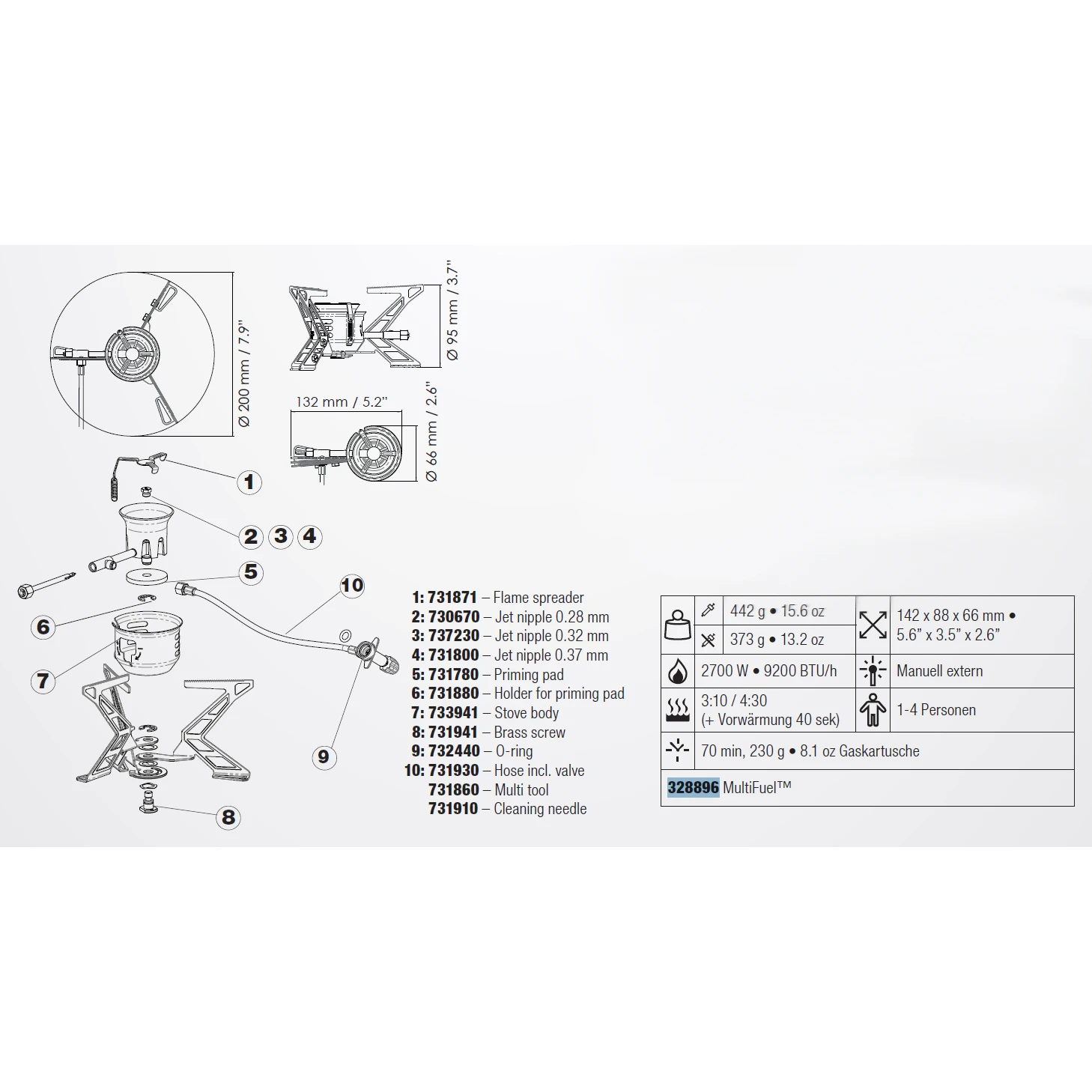 Primus MultiFuel III Kocher - . 5 Primus MultiFuel III Kocher - . – Bild 3